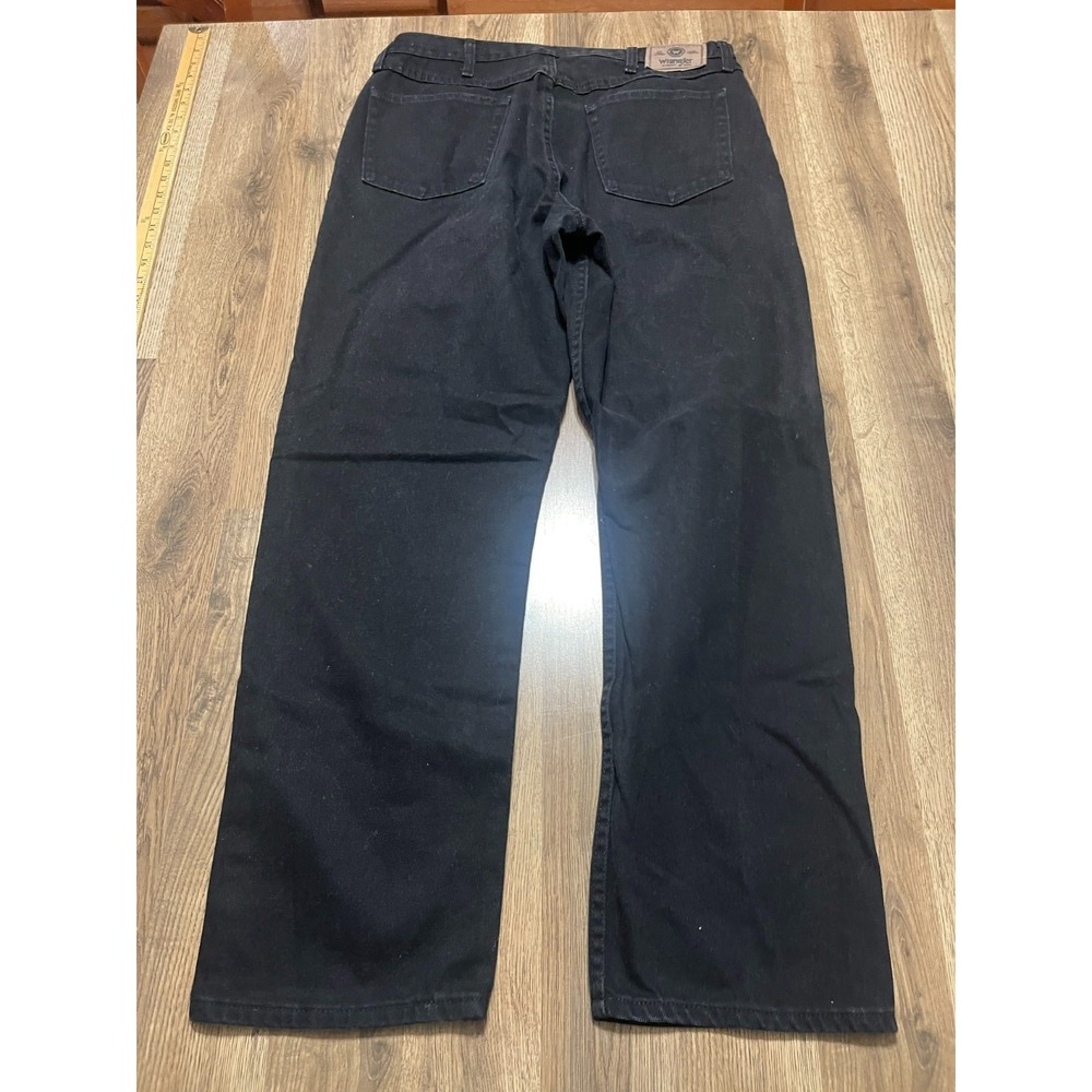 Wrangler Jeans, Men's Size 36x32, Black, Denim, Relaxed Fit, Straight Leg - Picture 2 of 8